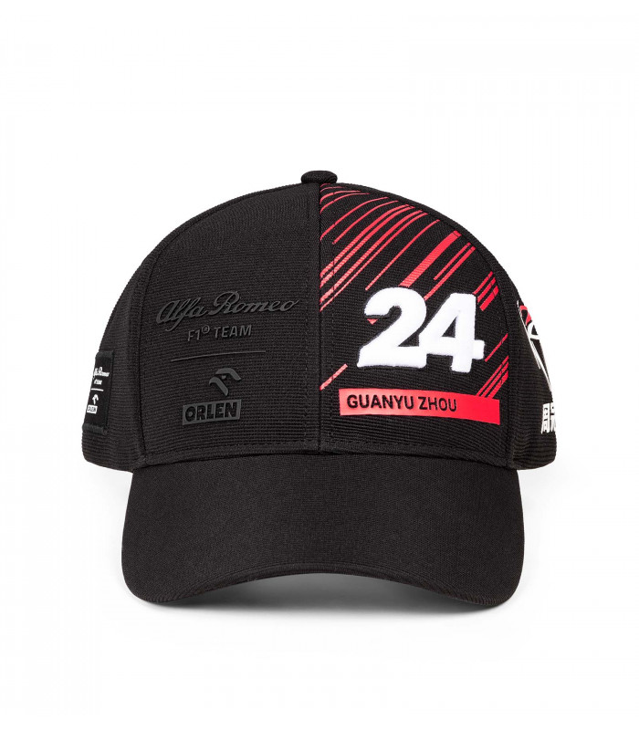 Casquette Curve Guanyu Zhou 24 Driver Alfa Romeo Orlen F1 Racing Officiel Team Officiel Formule 1