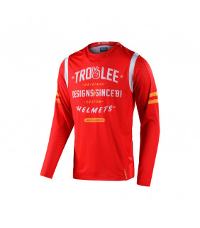Maillot Troy Lee Desings GP Air  Roll Out rouge TLD Officiel Motocross VTT BMX
