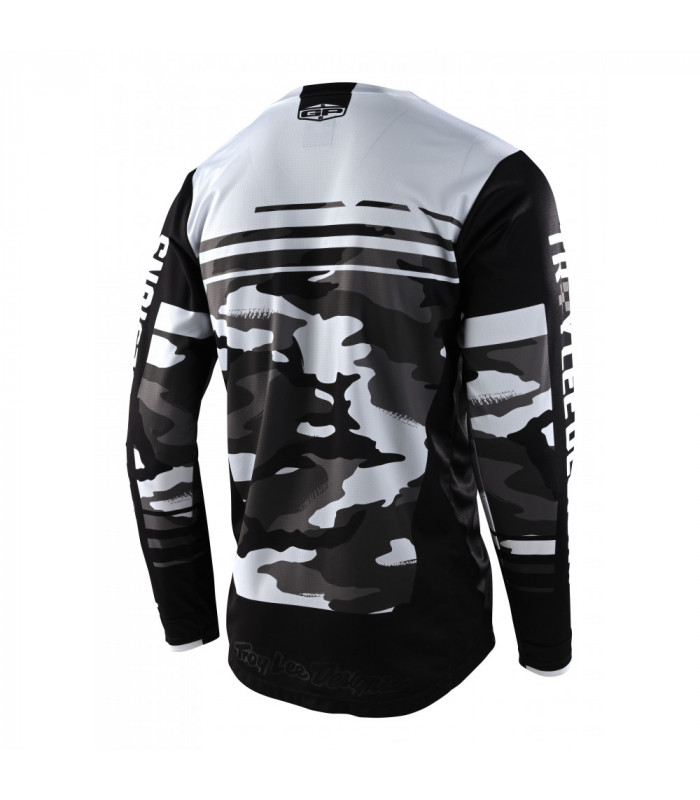 Maillot Troy Lee Desings GP  Formula camo noir/gris TLD Officiel Motocross VTT BMX