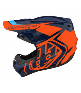 Casque Motocross Troy Lee Designs GP Polyacrylite Overload navy/orange  ECE TLD