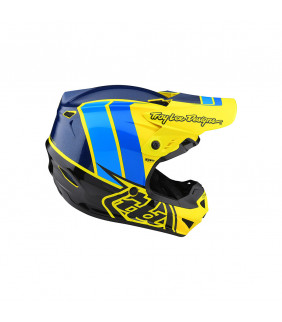 Casque Motocross Troy Lee Designs GP Polyacrylite Nova jaune fluo  enfant TLD