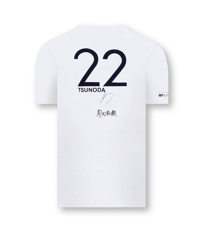 T-shirt Alpha Tauri Scuderia Racing Team Edition Yuki Tsunoda 22 Officiel F1