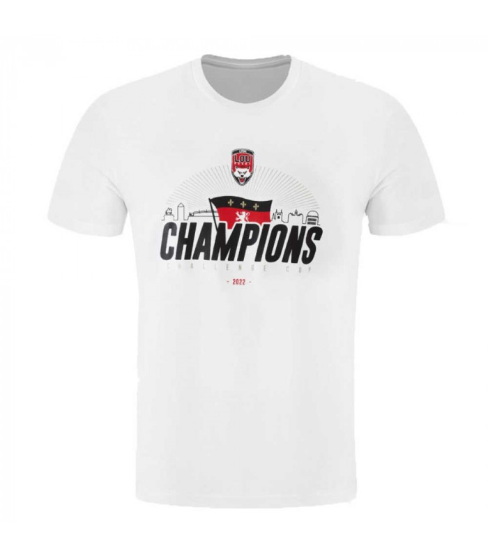 Tshirt Homme LOU Rugby Champion Challenge Cup Officiel Lyon