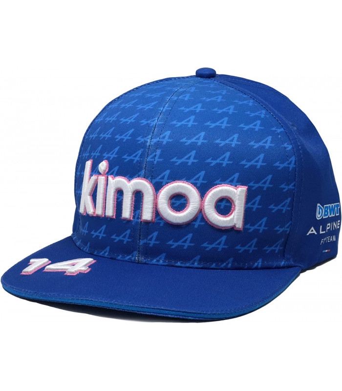 Casquette Plate Alpine F1 Team Kimoa Fernando Alonzo 14 Officiel Formule 1