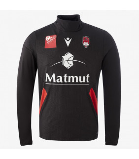 Sweatshirt Macron Training 1/4 zip LOU Rugby Officiel Lyon