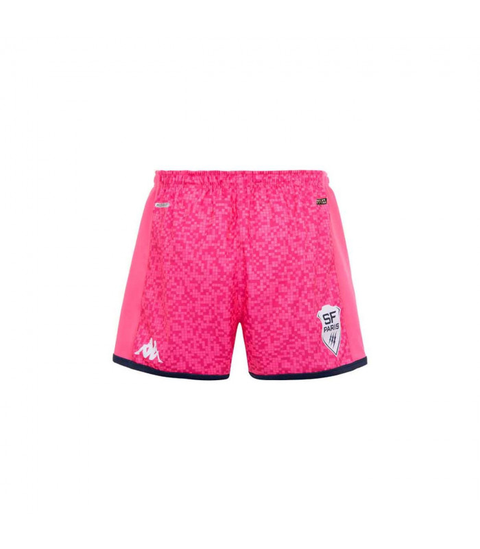 Short Enfant Kappa Kombat Ryder Stade Français Paris Domicile Officiel Rugby