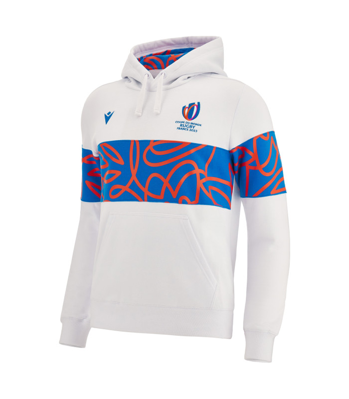 Sweat a Capuche Macron Adulte Rugby World Cup 2023 Officiel