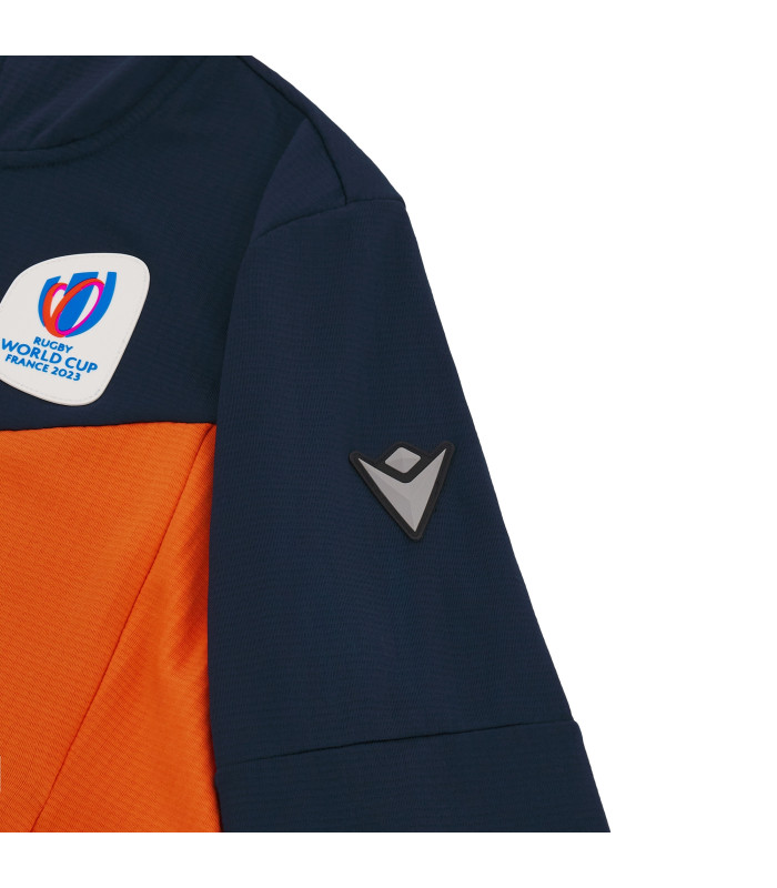 Sweat a Capuche Zip Macron Adulte Rugby World Cup 2023 Officiel