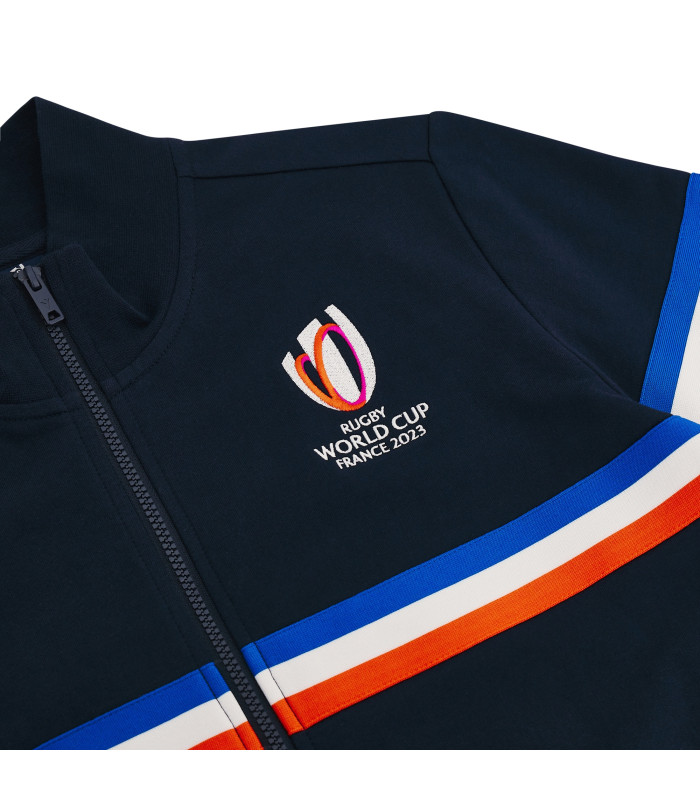 Sweat-shirt Zip Macron Adulte Rugby France World Cup 2023 Officiel