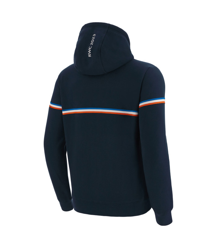 Sweat a Capuche Zip Macron Adulte France Rugby World Cup 2023 Officiel