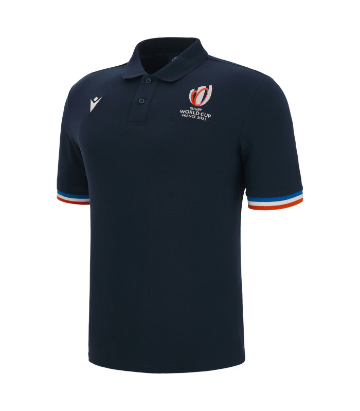 Polo Macron Adulte France Rugby World Cup 2023 Officiel