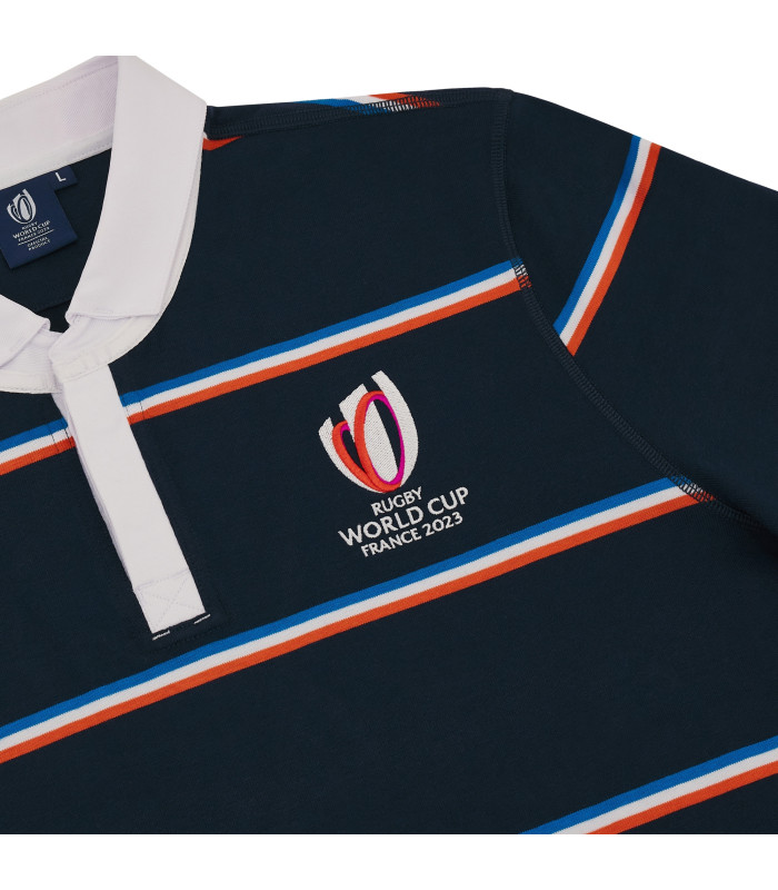 Polo Macron manche Longue Adulte Rugby France World Cup 2023 Officiel