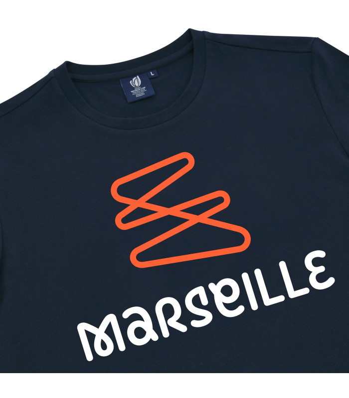T-shirt Macron Adulte Rugby Marseille World Cup 2023 Officiel