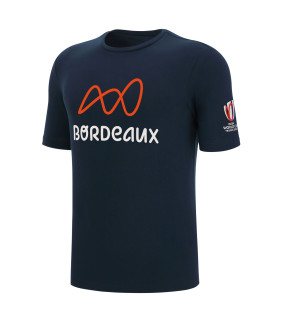 T-shirt Macron Adulte Rugby Bordeaux World Cup 2023 Officiel