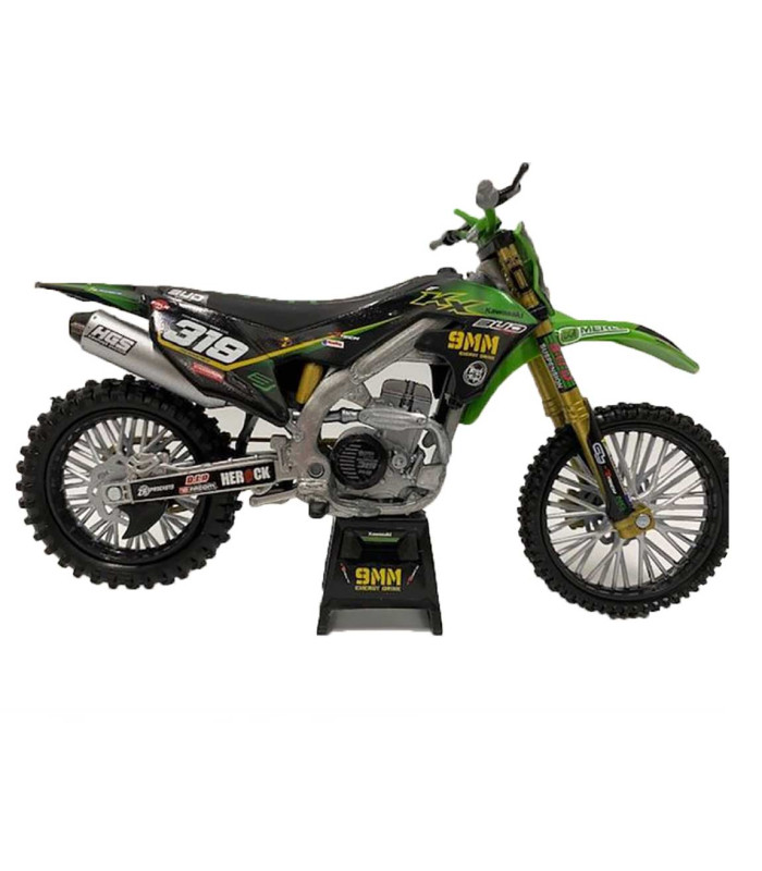 Moto Miniature Kawasaki Bud Racing 250 KXF N°319 Quentin Marc