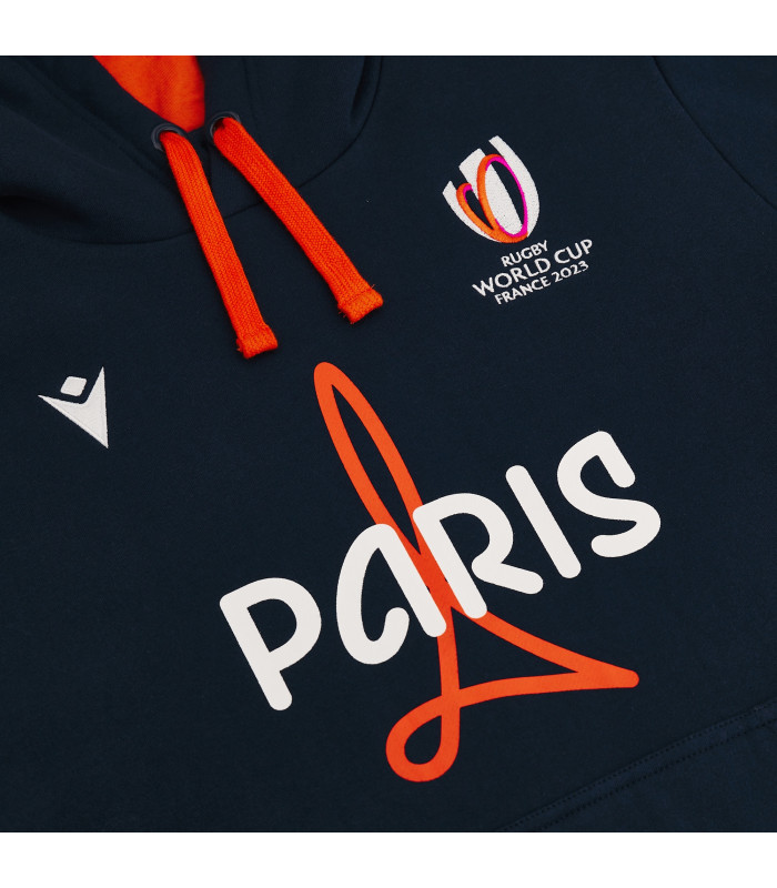 Sweat a Capuche Macron Adulte Paris Rugby World Cup 2023 Officiel