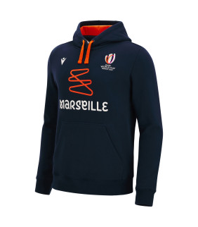 Sweat a Capuche Macron Adulte Marseille Rugby World Cup 2023 Officiel
