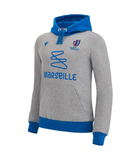 Sweat a Capuche Macron Adulte Marseille Rugby World Cup 2023 Officiel