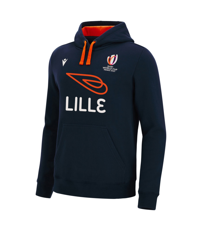 Sweat a Capuche Macron Adulte Lille Rugby World Cup 2023 Officiel