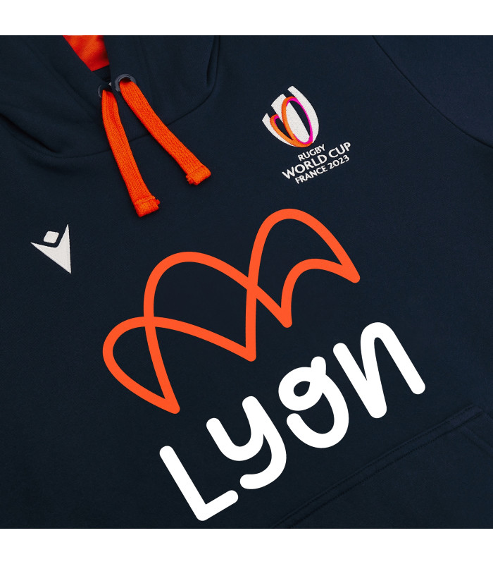 Sweat a Capuche Macron Adulte Lyon Rugby World Cup 2023 Officiel