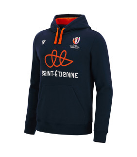 Sweat a Capuche Macron Adulte Saint-Etienne Rugby World Cup 2023 Officiel