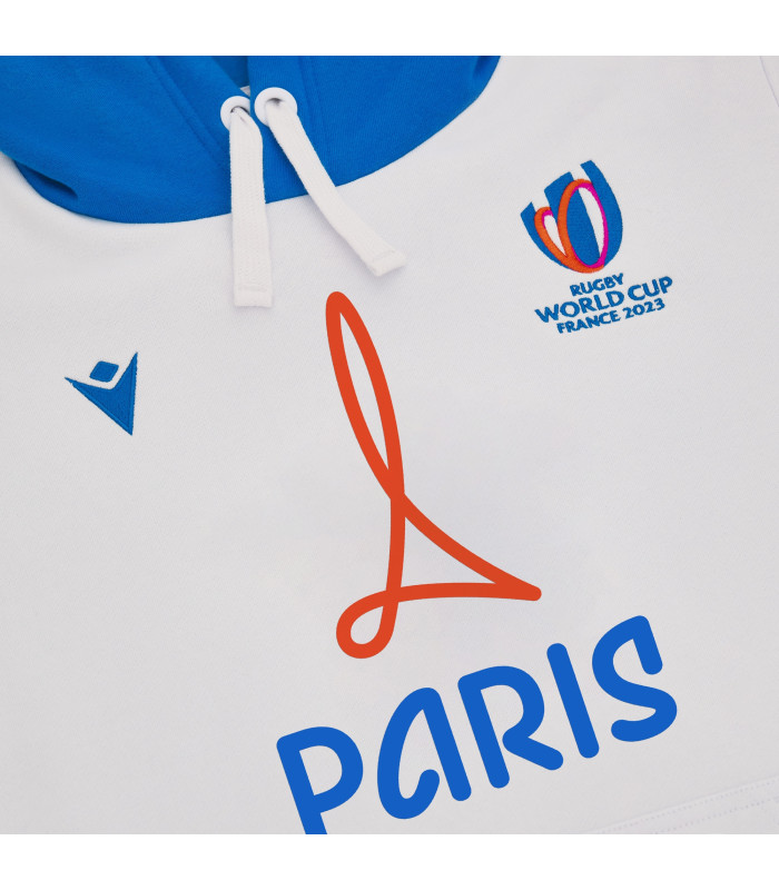 Sweat a Capuche Macron Adulte Paris Rugby World Cup 2023 Officiel