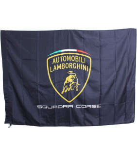 Drapeau Lamborghini Squadra Corse Racing Team Officiel