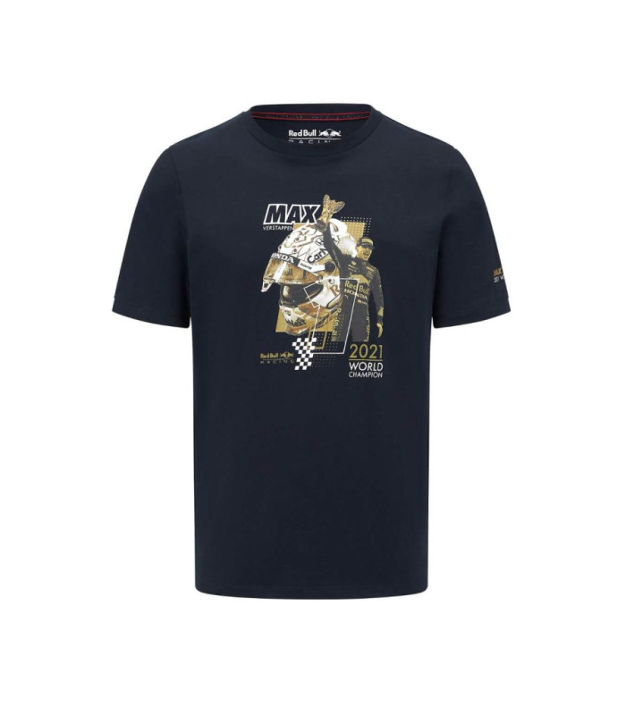 T-shirt Max Verstappen Grapic Champion du Monda Racing Team RB Officiel F1