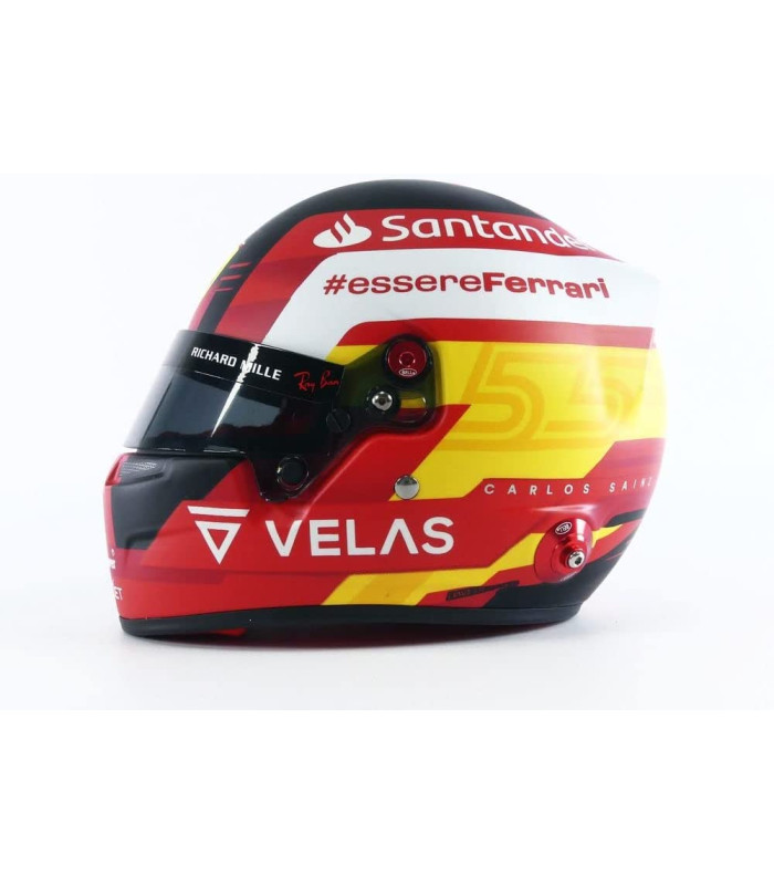 Casque Carlos Sainz F1 Scuderia Ferrari à échelle 1:2