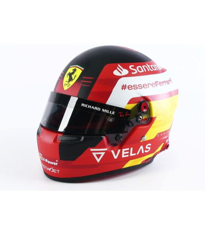 Casque Carlos Sainz F1 Scuderia Ferrari à échelle 1:2