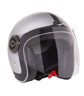 Casque JET Moto Dirt Edguard Héritage Grey Black