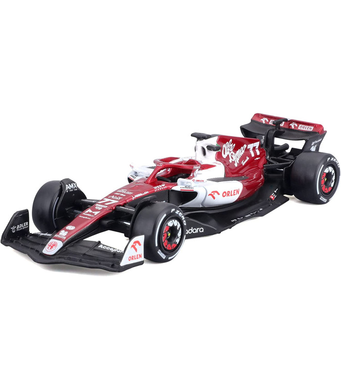 Voiture 1/43 Bburago Alfa Romeo C42 Officiel Formule 1 Valterie Bottas 77