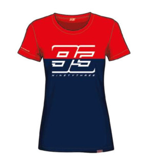 T-shirt Femme Marc Marquez Bicolor "93" MM93 Officiel MotoGP