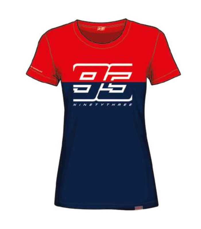 T-shirt Femme Marc Marquez Bicolor "93" MM93 Officiel MotoGP