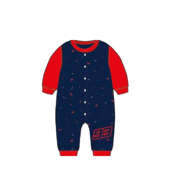 Pyjama Bébé Marc Marquez Bicolor "93" MM93 Officiel MotoGP