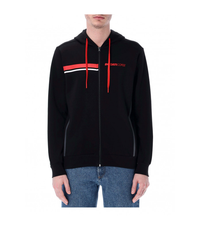 Sweatshirt Zip Ducati Corse Stripes Officiel MotoGP