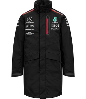 Veste Parka Impérméable Mercedes-AMG Petronas Motorsport Officiel Formule 1