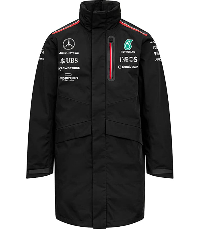 Veste Parka Impérméable Mercedes-AMG Petronas Motorsport Officiel Formule 1
