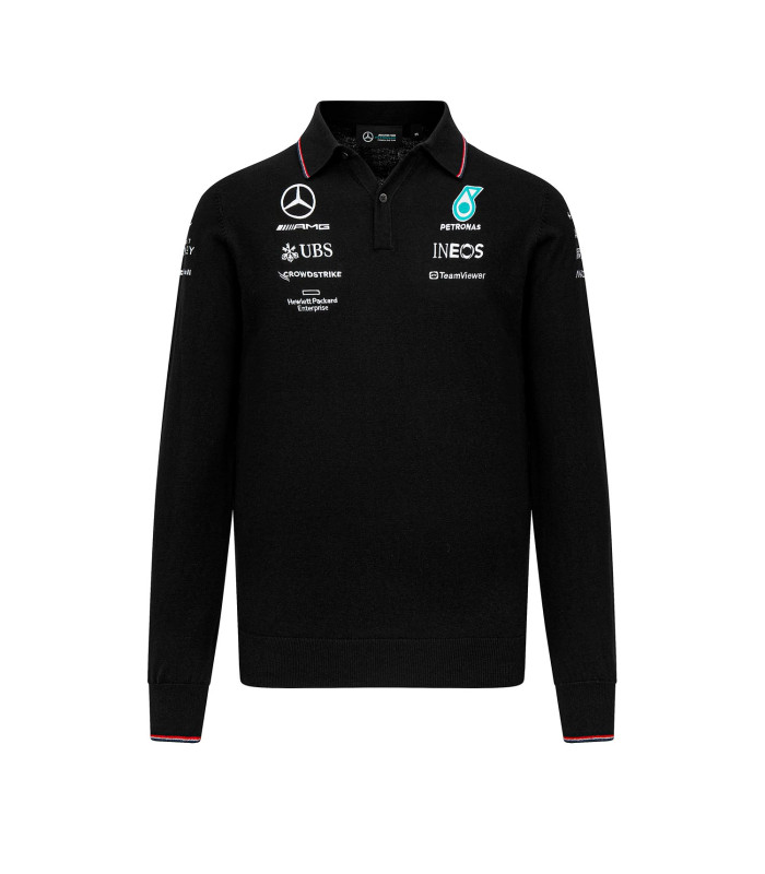 Polo manche longue Mercedes-AMG Petronas Motorsport Officiel Formule 1
