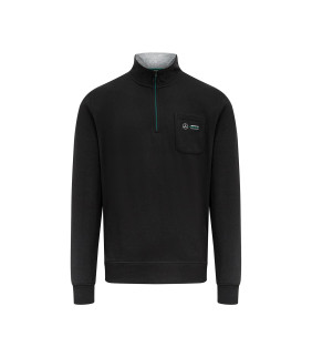 Sweatshirt 1/4 Zip Pocket Mercedes-AMG Petronas Motorsport Officiel Formule 1