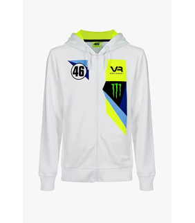 Sweat a capuche Zip VR46 Abu Dhabi Monster Energy Team Officiel MotoGP