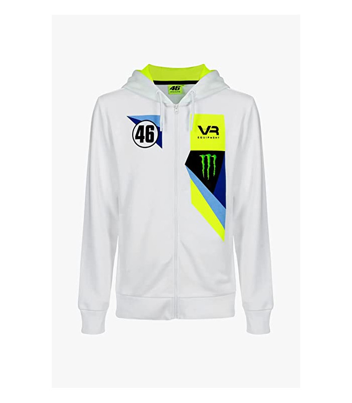 Sweat a capuche Zip VR46 Abu Dhabi Monster Energy Team Officiel MotoGP