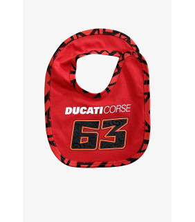 Bavoir Enfant Francesco Bagnaia 63 Ducati Corse Officiel MotoGP