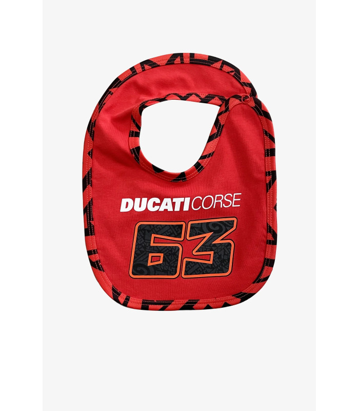 Bavoir Enfant Francesco Bagnaia 63 Ducati Corse Officiel MotoGP