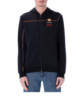 Sweat a Capuche Zip Repsol Honda Dual Marc Marquez 93 Officiel MotoGP