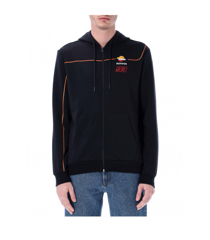 Sweat a Capuche Zip Repsol Honda Dual Marc Marquez 93 Officiel MotoGP