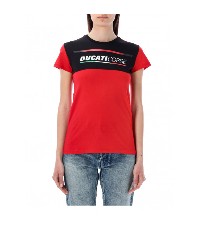 T-shirt Femme Ducati Corse Bicolor Officiel MotoGP