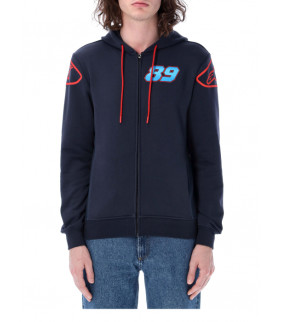 Sweat a Capuche Zip Jorge Martin 89 Dual Alpinestars Officiel Motogp