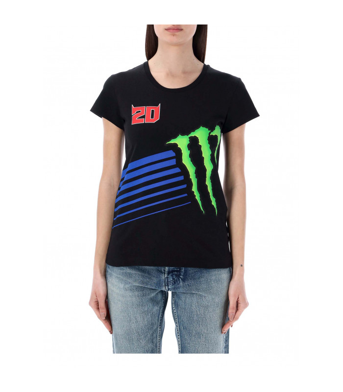 T-shirt Femme Fabio Quartararo 20 Dual Big Monster Energy Officiel MotoGP