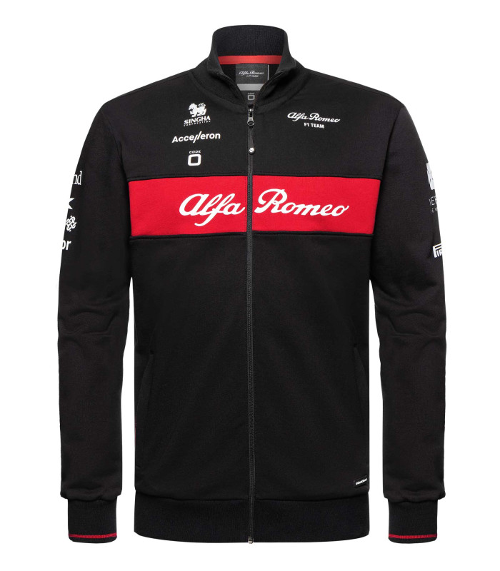 Sweatshirt Zip Alfa Romeo Orlen Formule 1 Racing Officiel Team F1